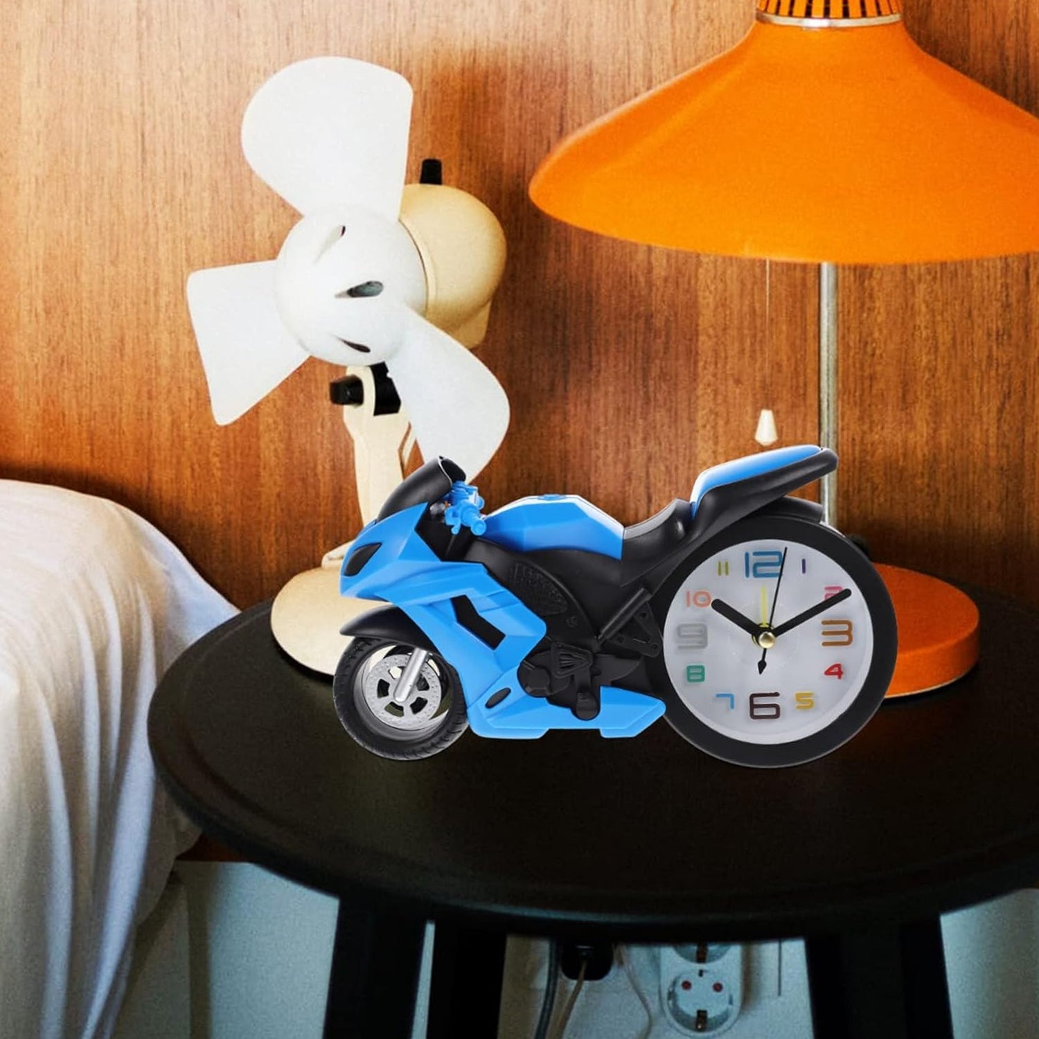 Retro Motorcycle Alarm Clock – Novelty Bike Engine Style Desk Clock Retro Motorcycle Alarm Clock – Novelty Bike Engine Style Desk Clock